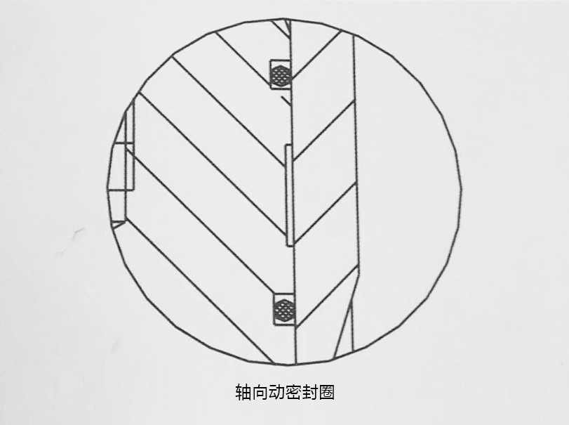 o型密封圈，軸向動密封圈結(jié)構(gòu)圖