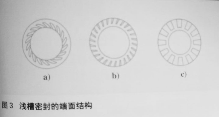 淺槽機械密封件的端面結(jié)構(gòu)圖