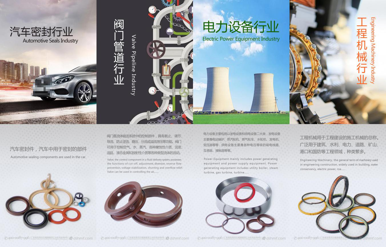 各密封件行業(yè)產品廣告