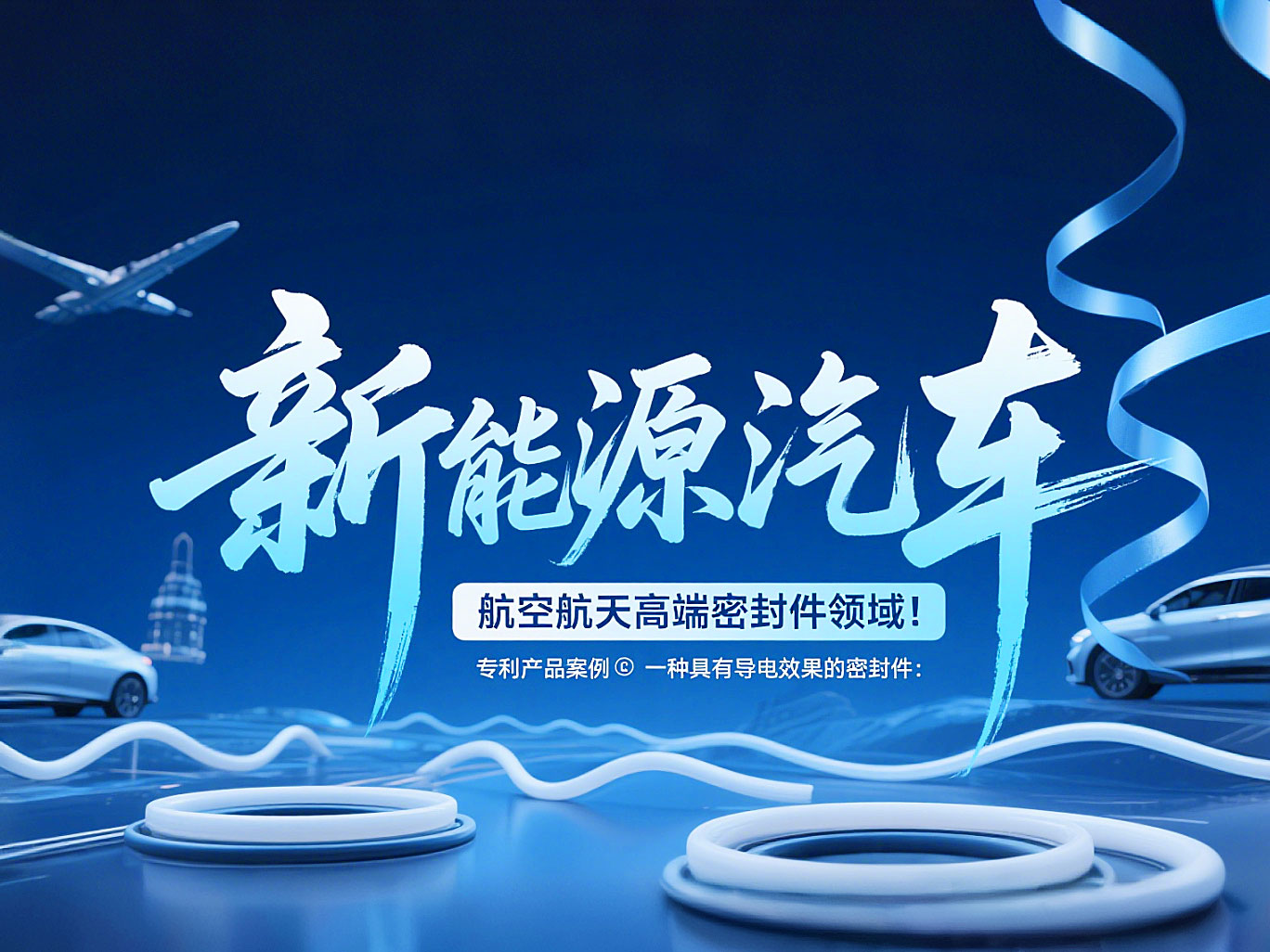 專利產(chǎn)品案例 ? 一種具有導(dǎo)電效果的密封件：新能源汽車+航空航天高端領(lǐng)域！