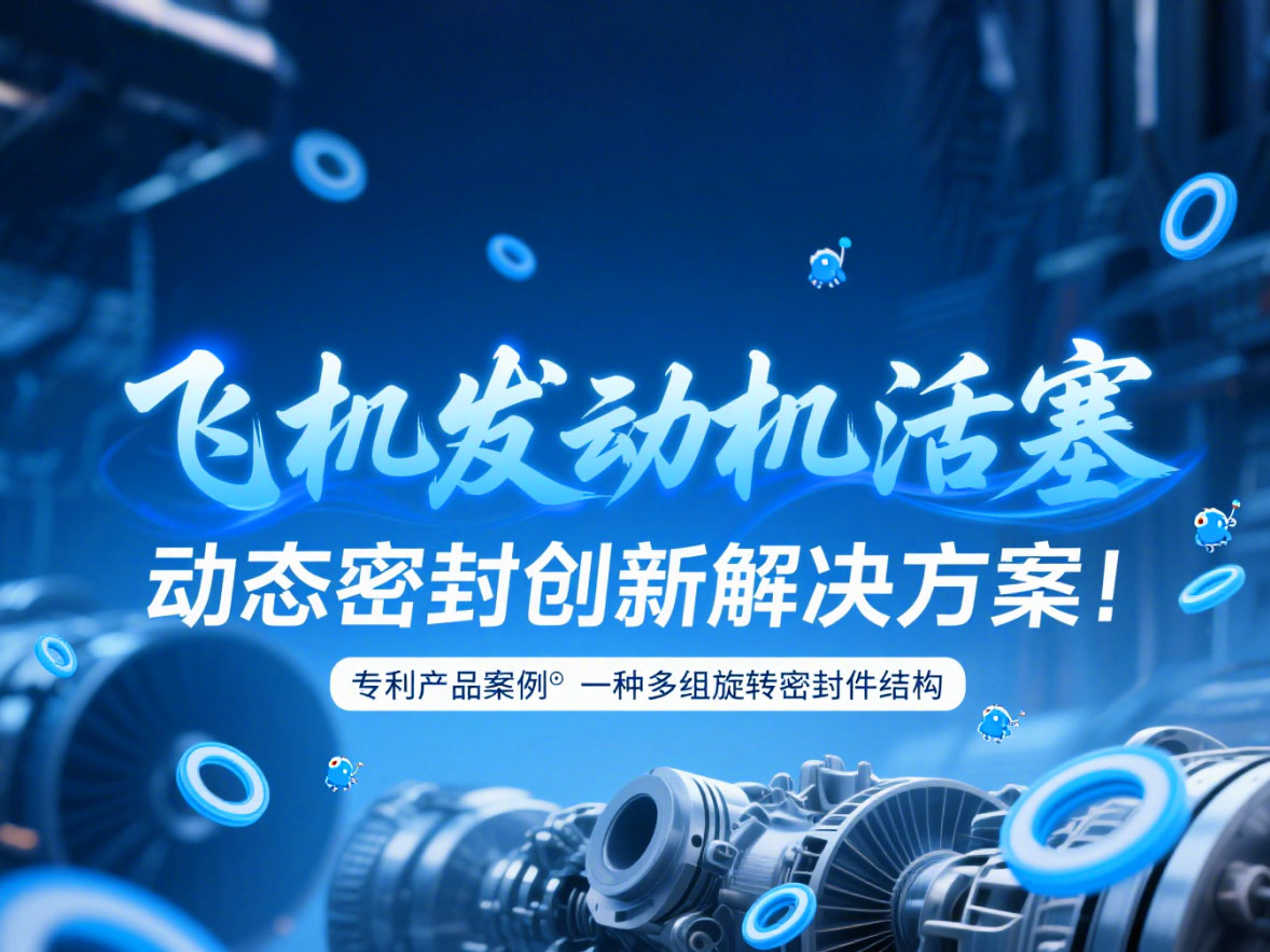 專利產(chǎn)品案例 ? 一種多組旋轉(zhuǎn)密封件結(jié)構(gòu)：飛機(jī)發(fā)動(dòng)機(jī)活塞動(dòng)態(tài)密封創(chuàng)新解決方案！