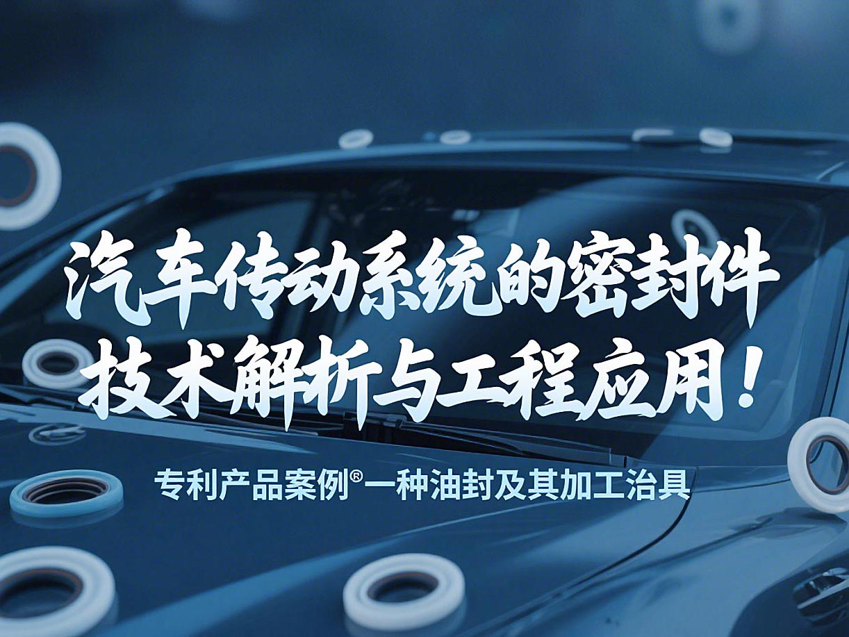 專利產(chǎn)品案例 ? 一種油封及其加工治具：汽車傳動(dòng)系統(tǒng)的密封件技術(shù)解析與工程應(yīng)用！